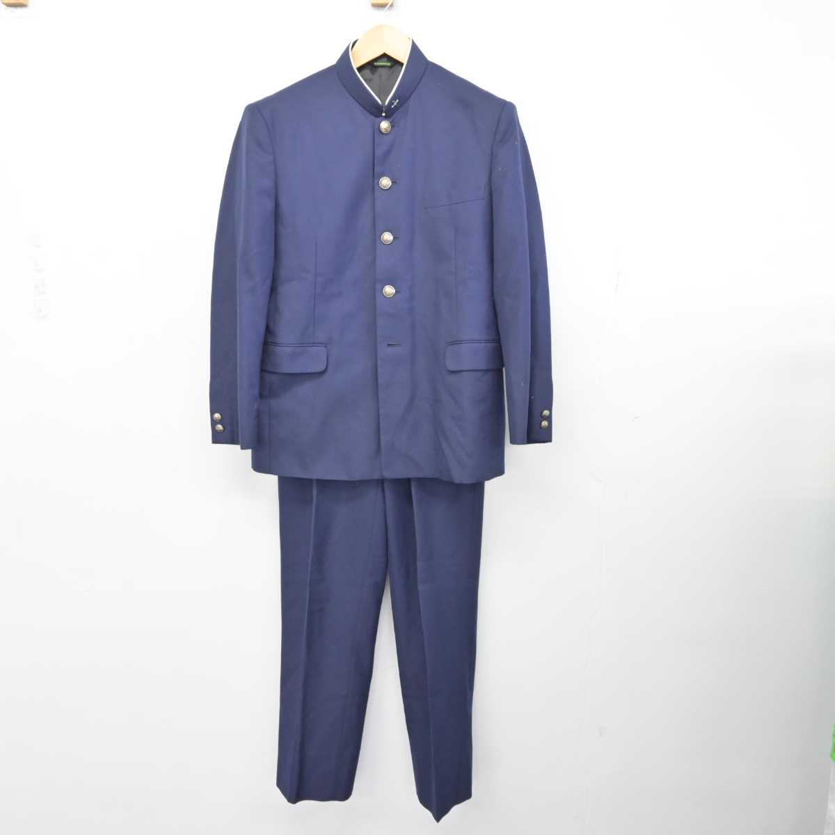 【中古】茨城県 鉾田第二高等学校 男子制服 4点 (学ラン・ズボン) sf073402