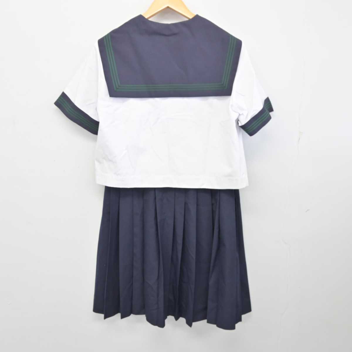 【中古】茨城県 十王中学校 女子制服 3点 (セーラー服・スカート) sf073407