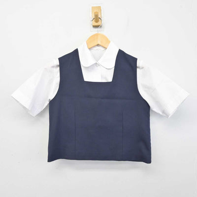 【中古】埼玉県 久喜東中学校 女子制服 2点 (ベスト・シャツ) sf073420