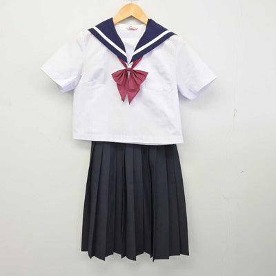 【中古】香川県 善通寺市立西中学校 女子制服 3点 (セーラー服・スカート) sf073422