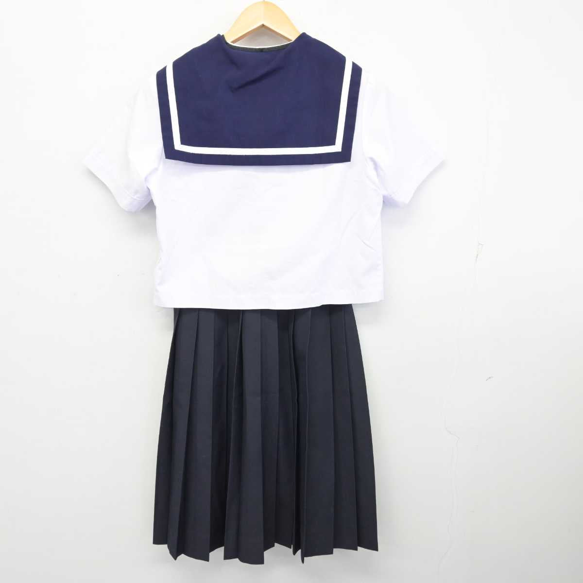 【中古】香川県 善通寺市立西中学校 女子制服 3点 (セーラー服・スカート) sf073422