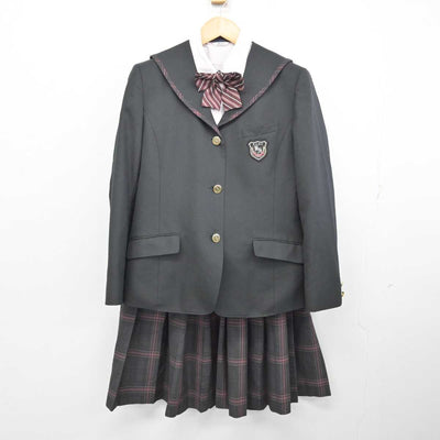 【中古】福岡県 九州産業大学付属九州産業高等学校 女子制服 4点 (ブレザー・シャツ・スカート) sf073443