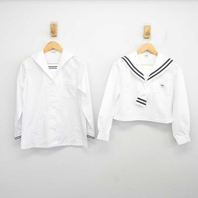 【中古】大分県 大分中学校・高等学校 女子制服 3点 (ブラウス・セーラー服) sf073464