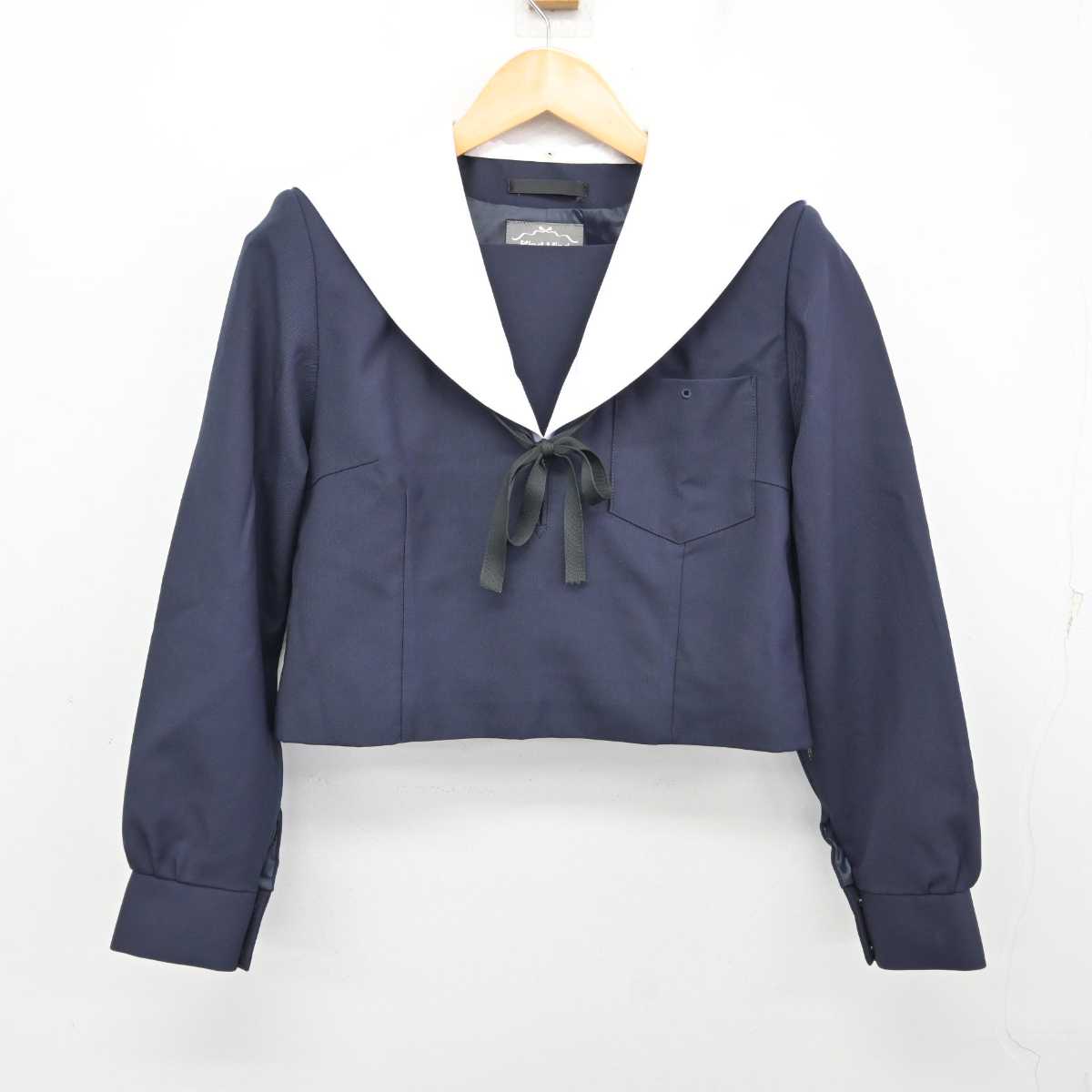 【中古】愛知県 菊里高等学校 女子制服 2点 (セーラー服・スカート) sf073474