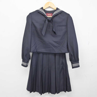 【中古】東京都 豊島岡女子学園 中学校・高等学校 女子制服 5点 (セーラー服・ニット・スカート) sf073479