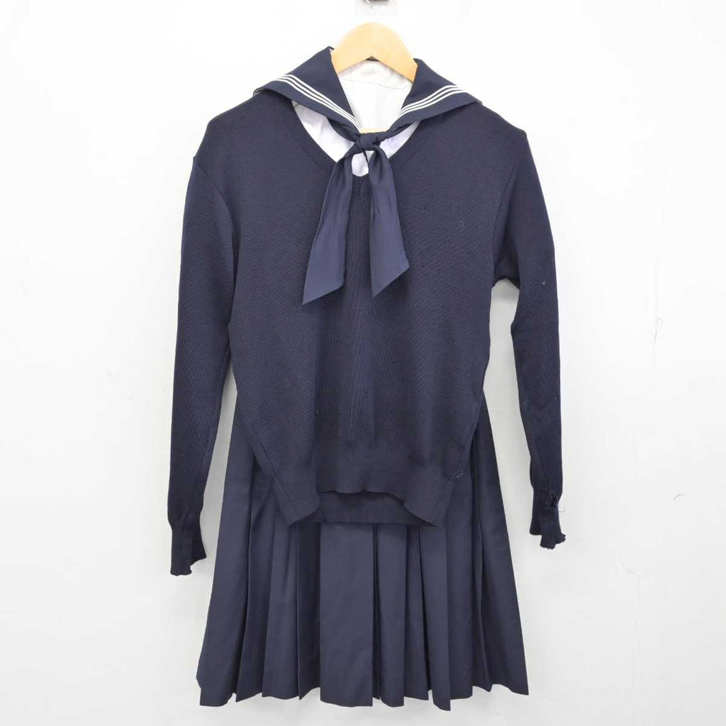 【中古】東京都 豊島岡女子学園 中学校・高等学校 女子制服 4点 (ニット・セーラー服・スカート) sf073481 | 中古制服通販パレイド