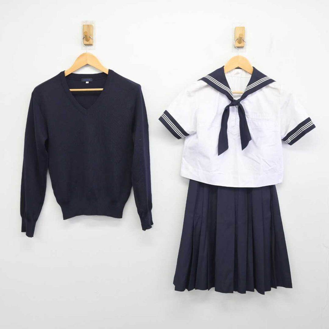 中古】東京都 豊島岡女子学園 中学校・高等学校 女子制服 4点 (ニット・セーラー服・スカート) sf073481 | 中古制服通販パレイド