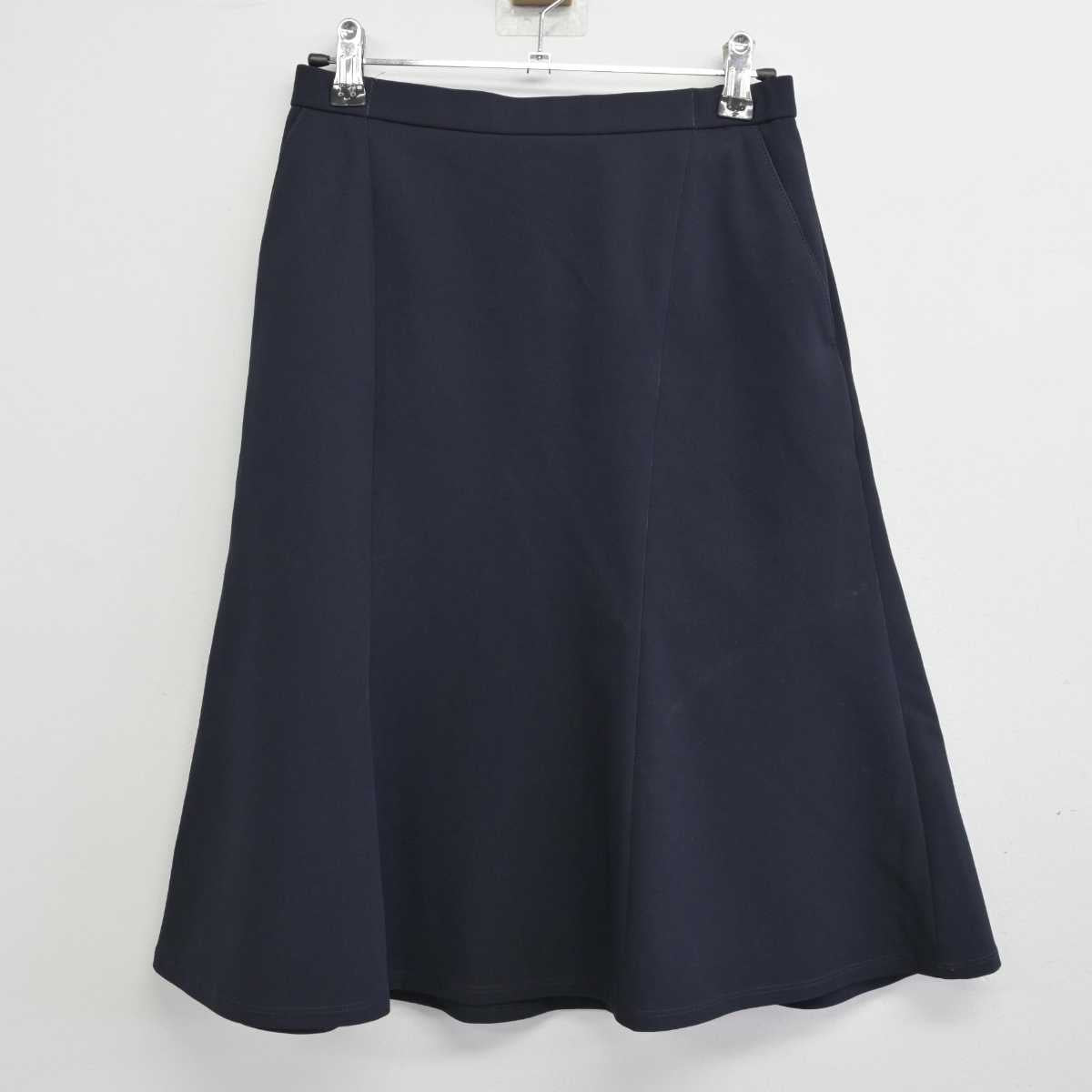 【中古】 事務服 女子制服 2点 (ベスト・スカート) sf073499