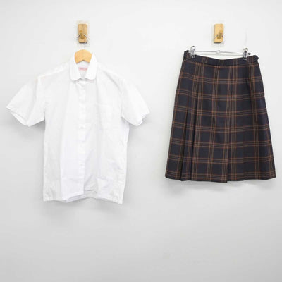 【中古】宮城県 岩切中学校 女子制服 2点 (シャツ・スカート) sf073523