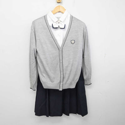 【中古】兵庫県 親和中学校 女子制服 4点 (ニット・シャツ・スカート) sf073526