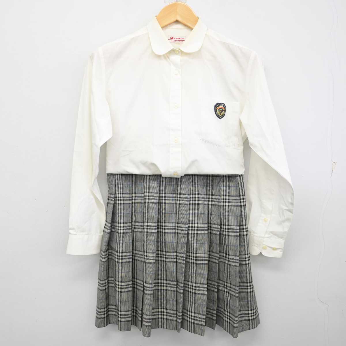 【中古】兵庫県 太子高等学校 女子制服 2点 (シャツ・スカート) sf073591