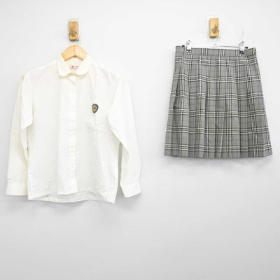 【中古】兵庫県 太子高等学校 女子制服 2点 (シャツ・スカート) sf073591