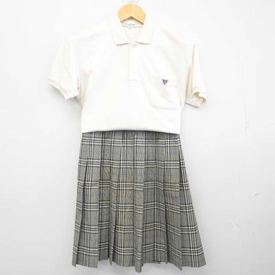 【中古】兵庫県 太子高等学校 女子制服 2点 (シャツ・スカート) sf073593