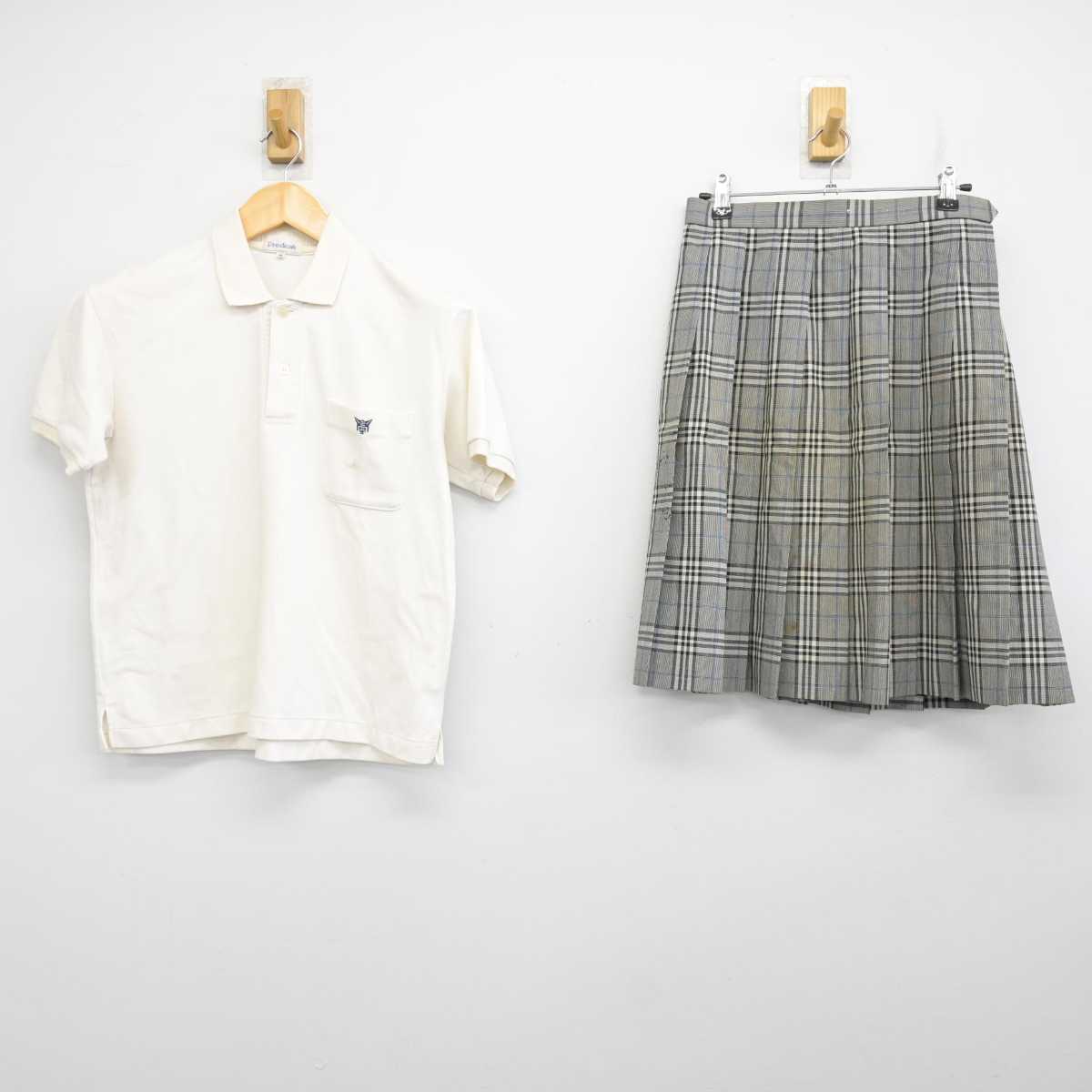 【中古】兵庫県 太子高等学校 女子制服 2点 (シャツ・スカート) sf073593