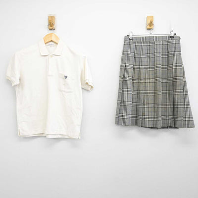 【中古】兵庫県 太子高等学校 女子制服 2点 (シャツ・スカート) sf073593