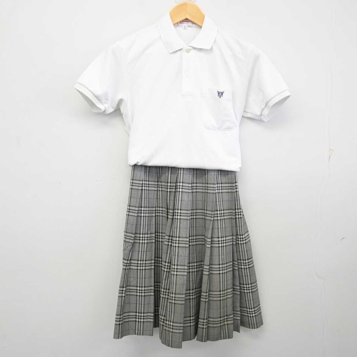 【中古】兵庫県 太子高等学校 女子制服 2点 (シャツ・スカート) sf073597