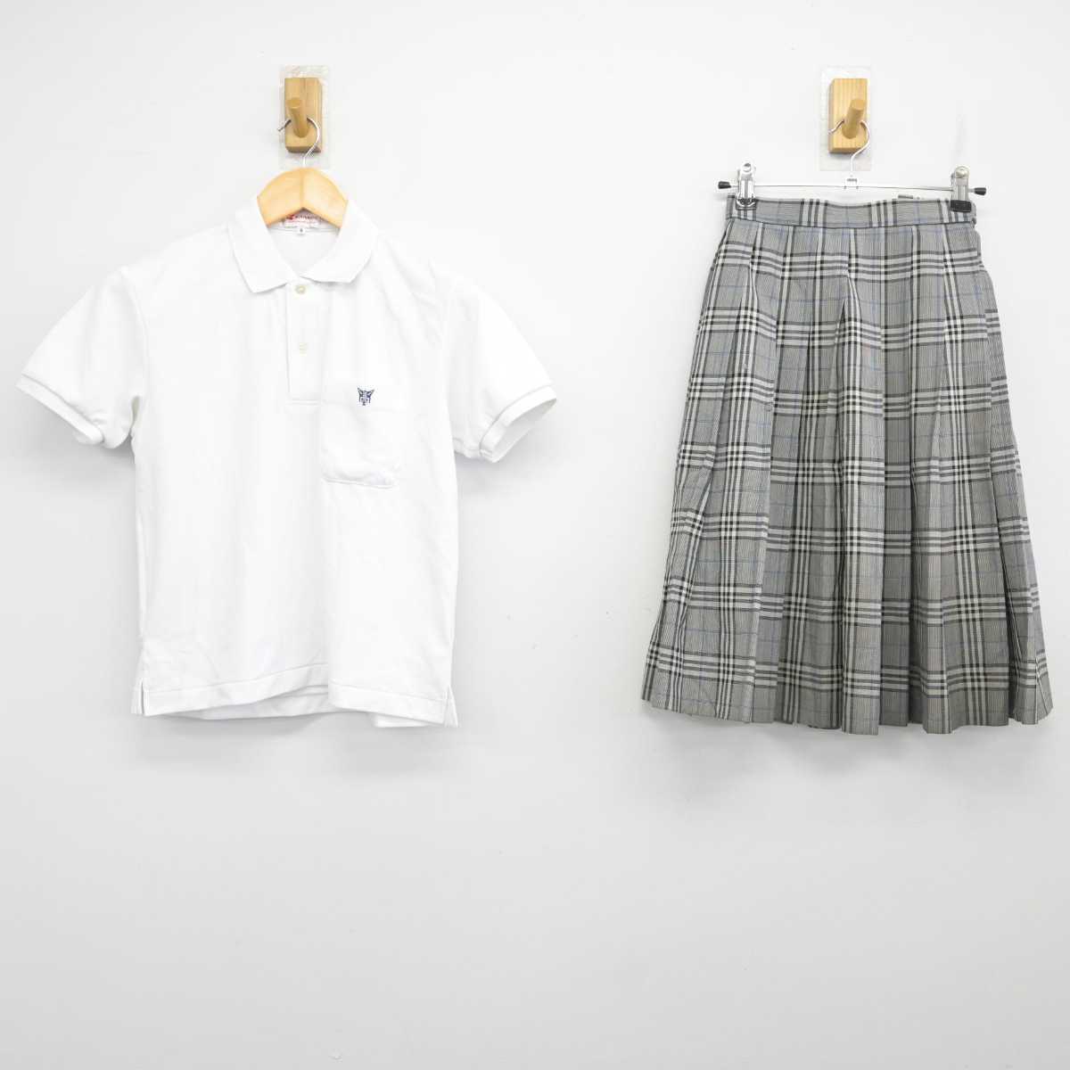 【中古】兵庫県 太子高等学校 女子制服 2点 (シャツ・スカート) sf073597