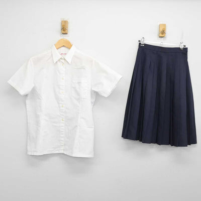 【中古】兵庫県 龍野高等学校 女子制服 2点 (シャツ・スカート) sf073605