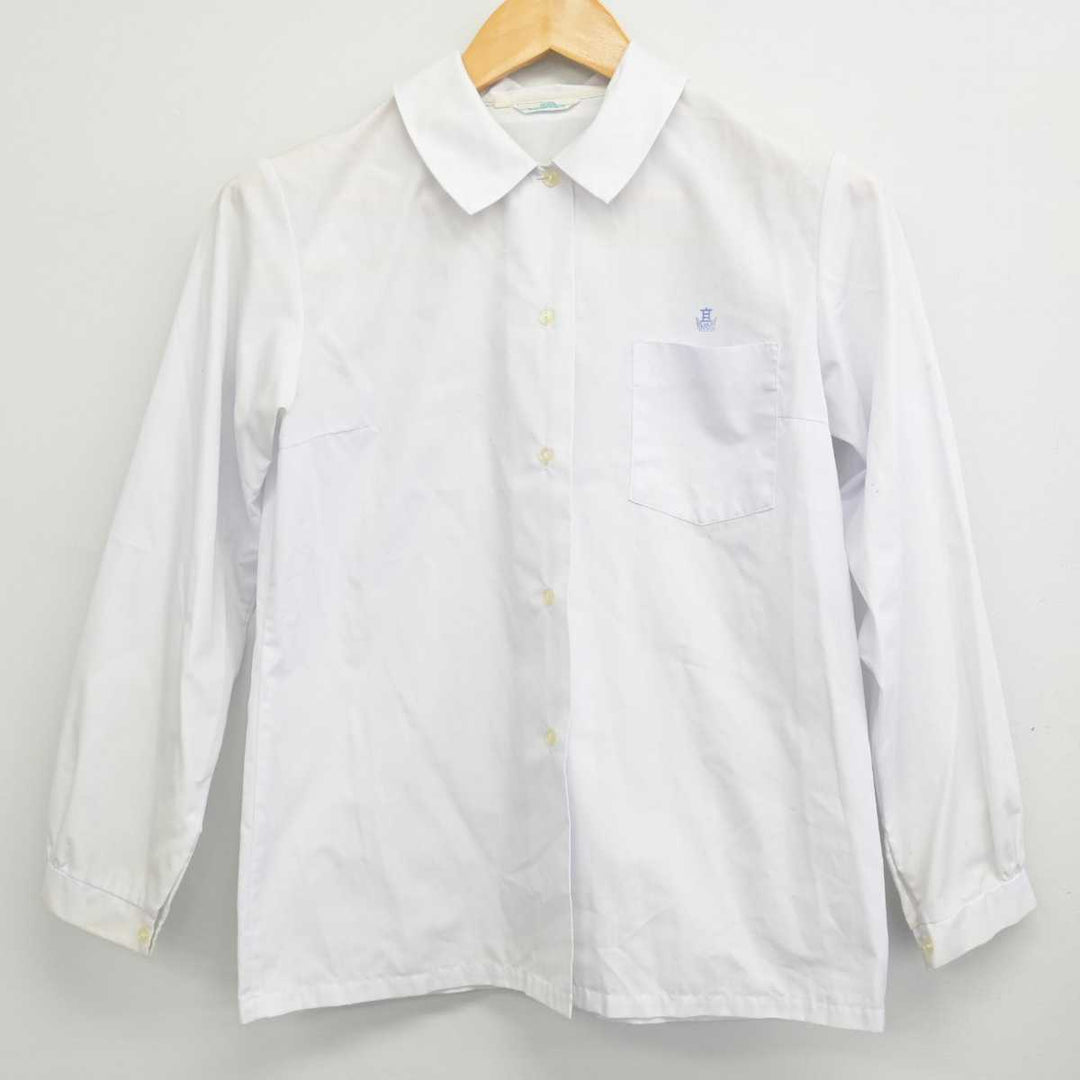 O128/(中古)兵庫県 龍野高校 女子制服3点 /校章/M/W63/丈63