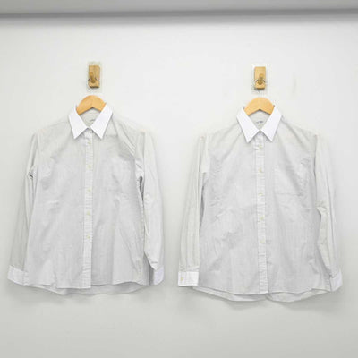 【中古】東京都 八王子実践中学校・高等学校 女子制服 2点 (シャツ) sf073625