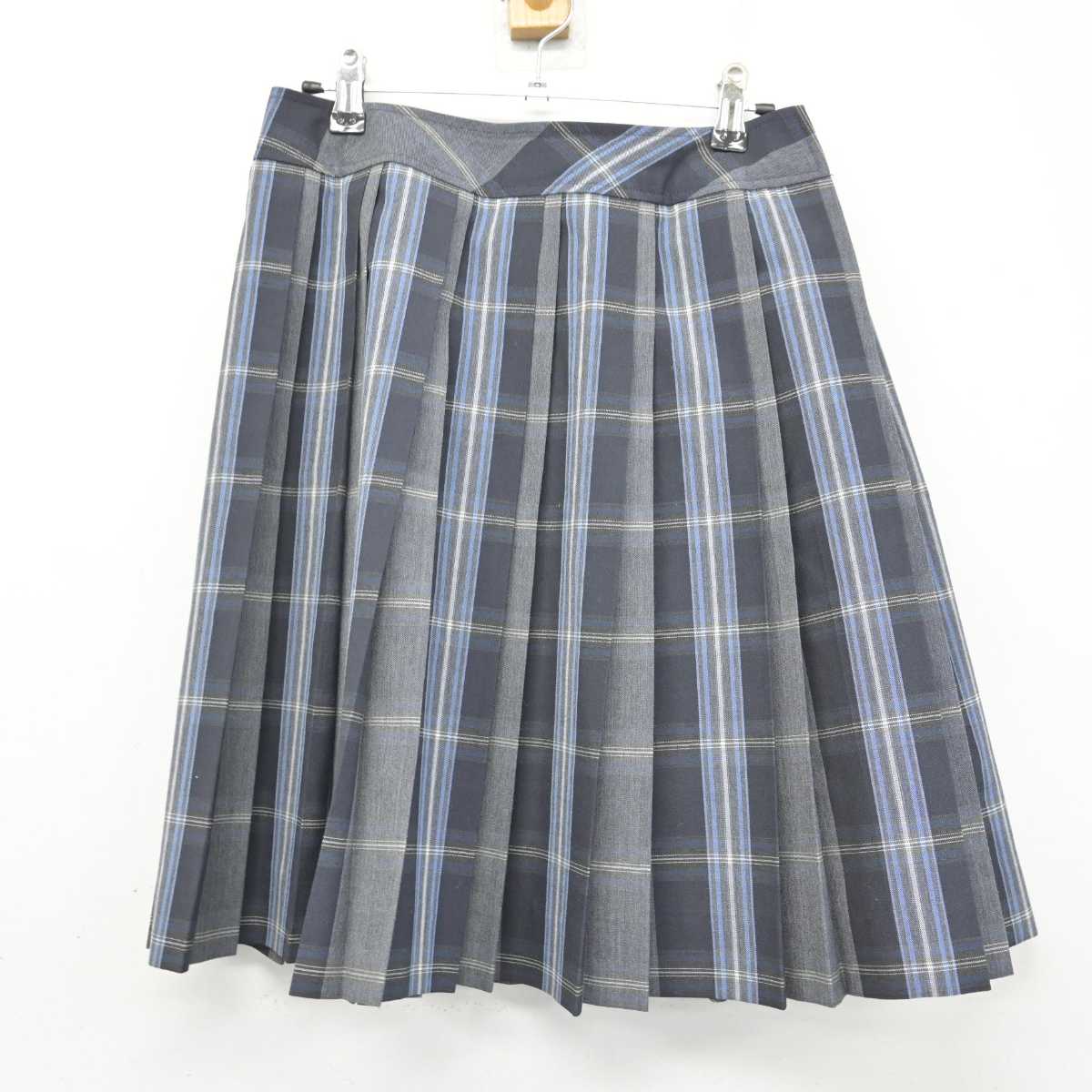 【中古】東京都 八王子実践中学校・高等学校 女子制服 2点 (シャツ・スカート) sf073626