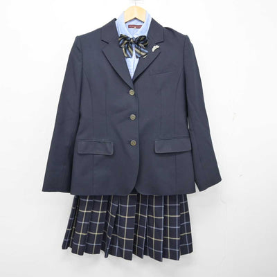 【中古】群馬県 高崎商科大学附属高等学校 女子制服 5点 (ブレザー・シャツ・スカート) sf073630