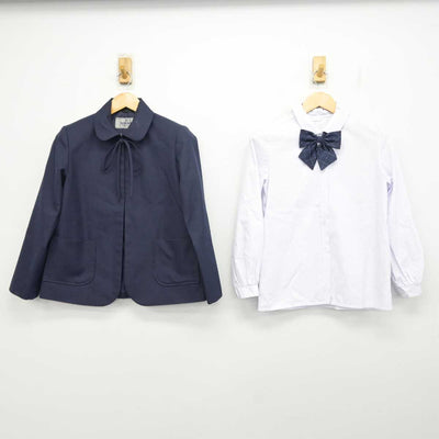 【中古】岡山県 桑田中学校 女子制服 4点 (ブレザー・シャツ・スカート) sf073633