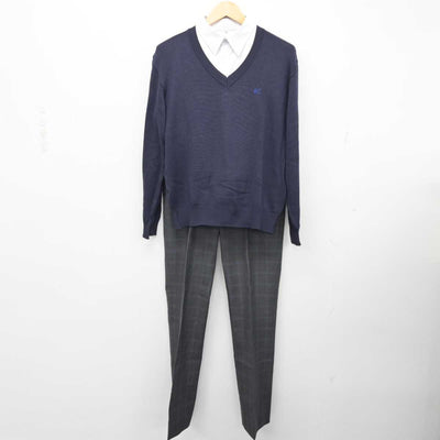 【中古】兵庫県 育英高等学校 男子制服 6点 (ブレザー・ニット・シャツ・ズボン) sf073638