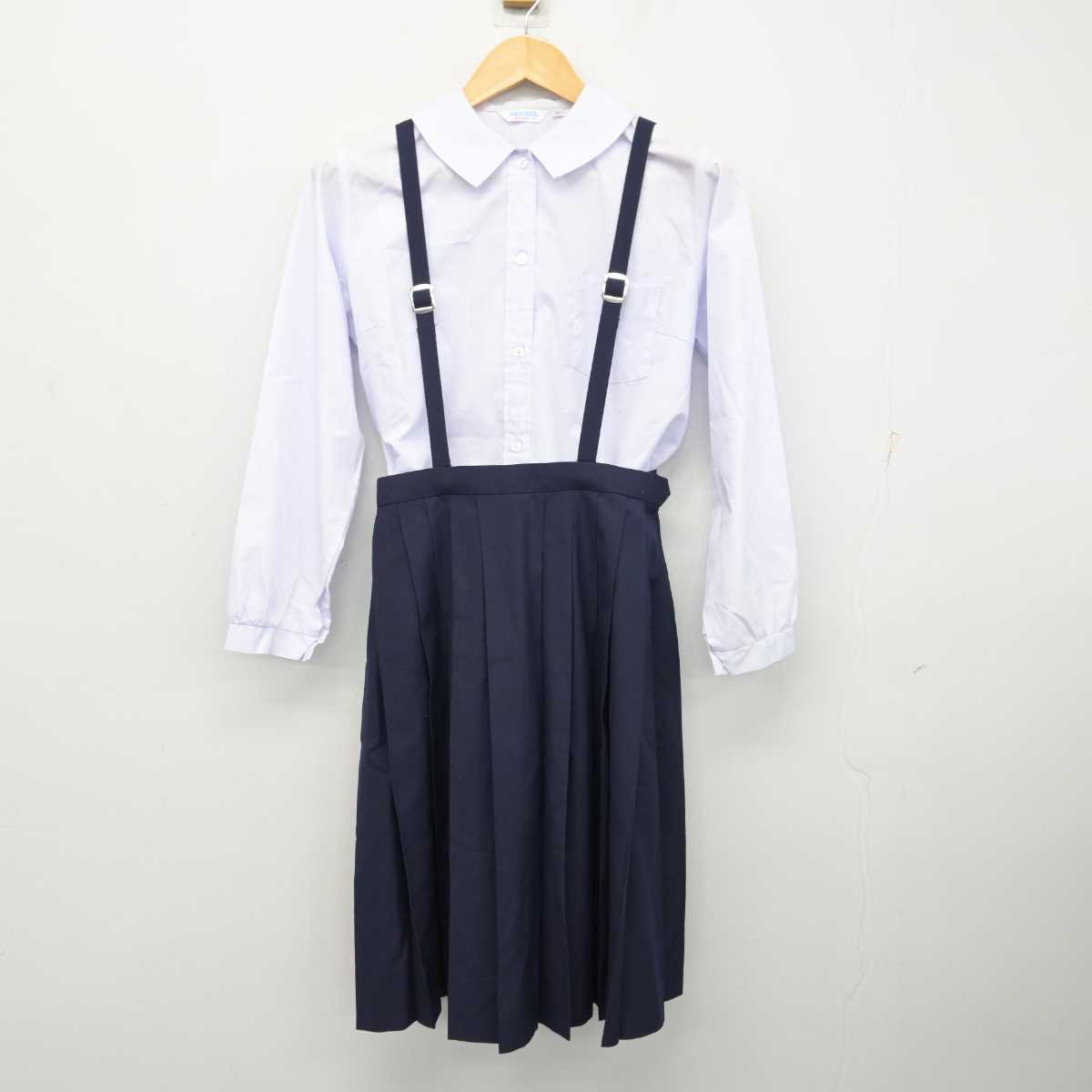 【中古】兵庫県 歌敷山中学校 女子制服 3点 (シャツ・シャツ・スカート) sf073643