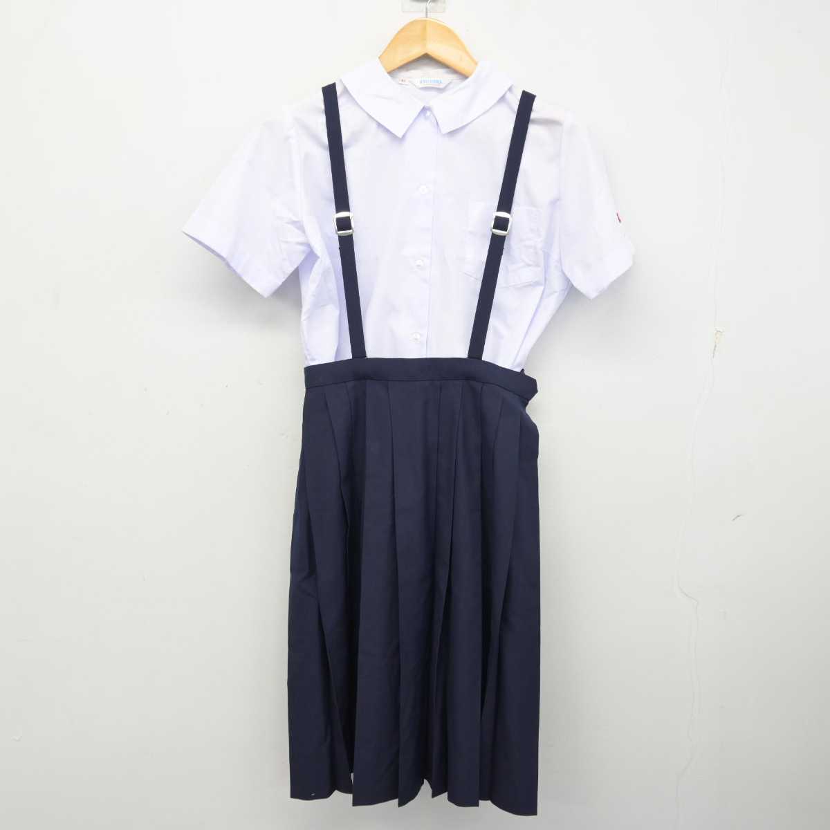 【中古】兵庫県 歌敷山中学校 女子制服 3点 (シャツ・シャツ・スカート) sf073643