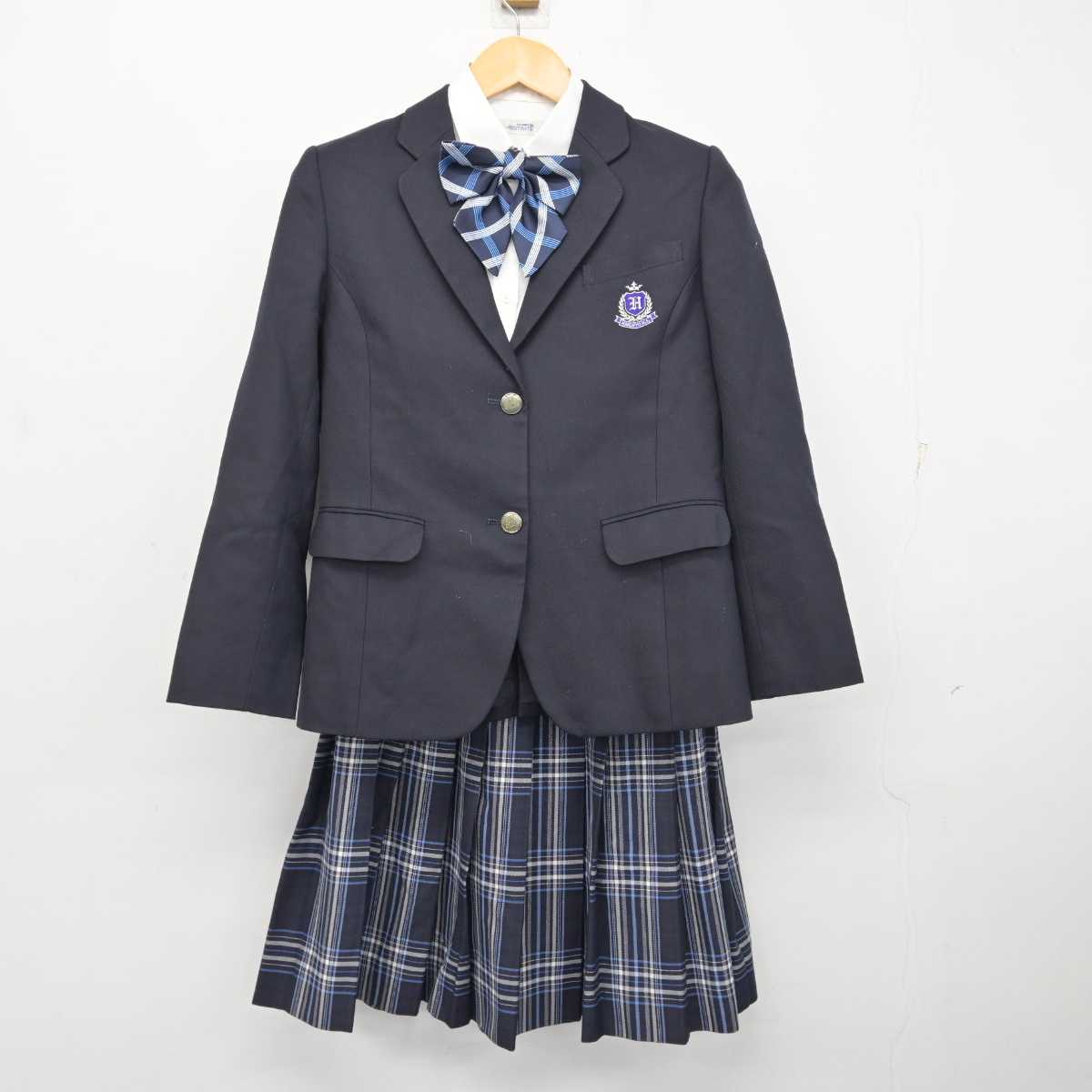 【中古】福岡県 柏陵高等学校 女子制服 4点 (ブレザー・シャツ・スカート) sf073646