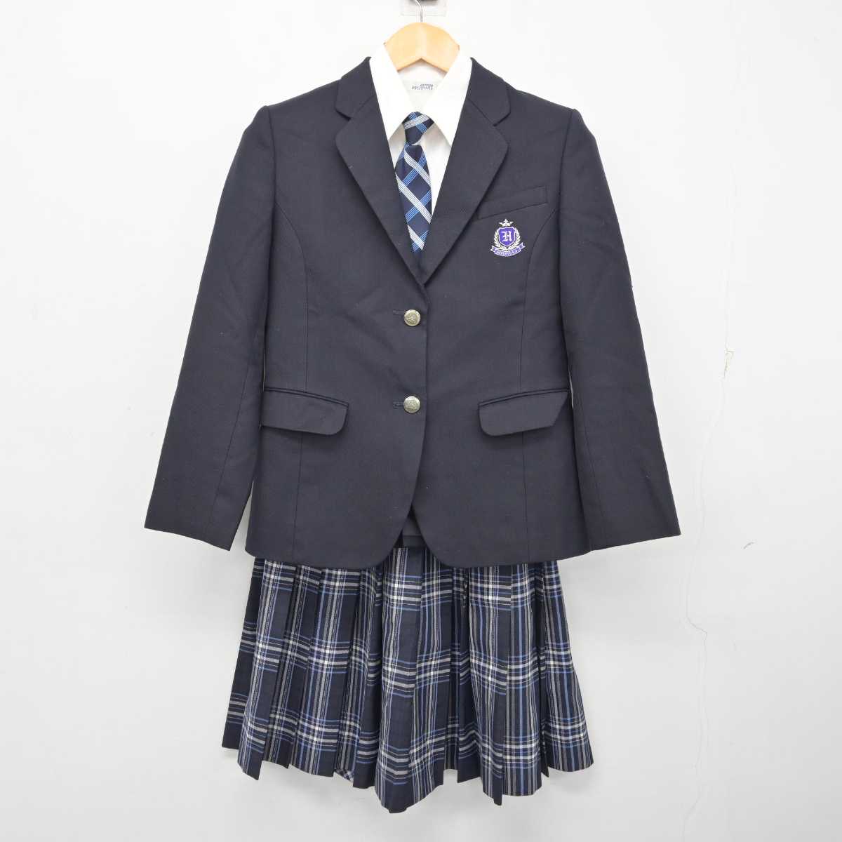 【中古】福岡県 柏陵高等学校 女子制服 4点 (ブレザー・シャツ・スカート) sf073647