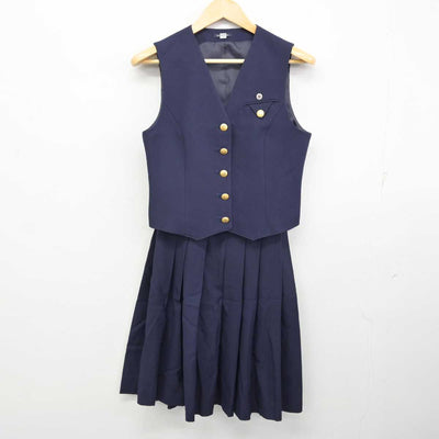 【中古】広島県 安田女子中学高等学校 女子制服 6点 (ブレザー・ベスト・スカート) sf073661