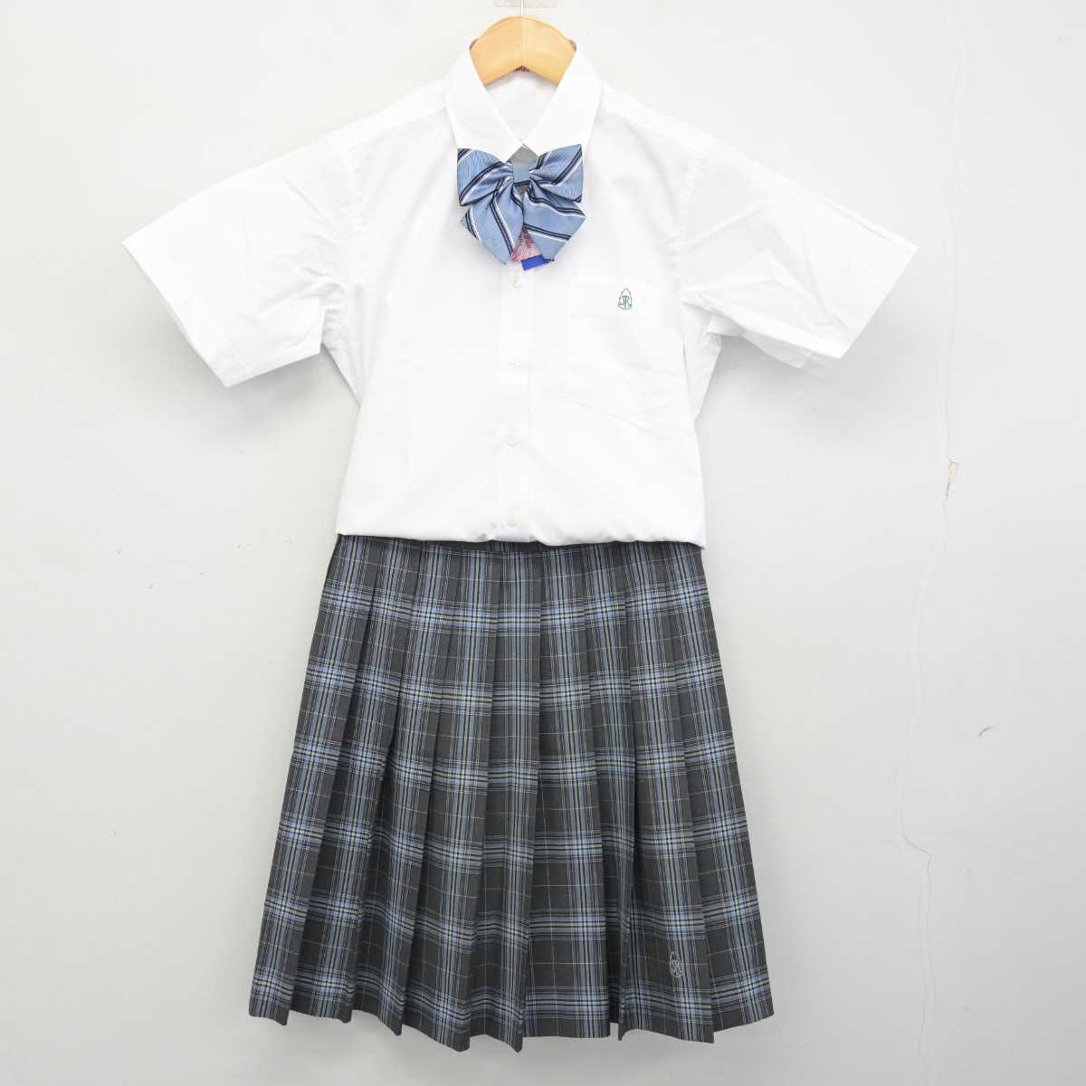 【中古】神奈川県 横浜翠陵中学・高等学校 女子制服 3点 (シャツ・スカート) sf073668