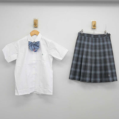 【中古】神奈川県 横浜翠陵中学・高等学校 女子制服 3点 (シャツ・スカート) sf073668