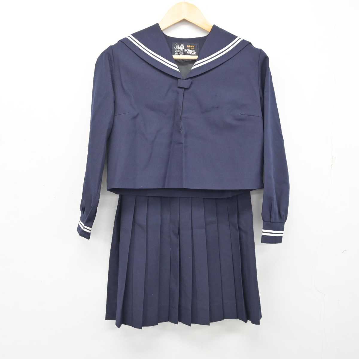 【中古】広島県 尾道東高等学校 女子制服 2点 (セーラー服・スカート) sf073713