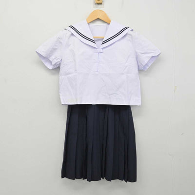 【中古】広島県 尾道東高等学校 女子制服 3点 (セーラー服・セーラー服・スカート) sf073714