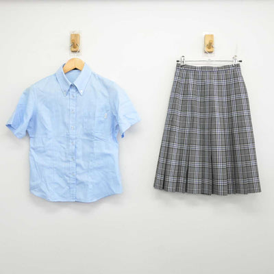 【中古】神奈川県 横浜商科大学高等学校 女子制服 4点 (シャツ・スカート) sf073728