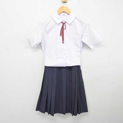 【中古】埼玉県 上平中学校 女子制服 3点 (シャツ・スカート) sf073761