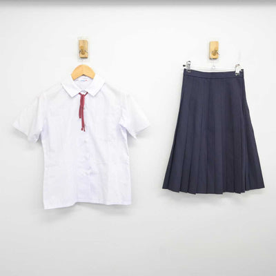 【中古】埼玉県 上平中学校 女子制服 3点 (シャツ・スカート) sf073761