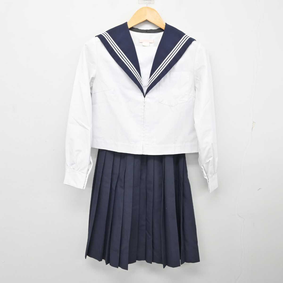 【中古】愛知県 大和中学校 女子制服 4点 (セーラー服・セーラー服・スカート) sf073768