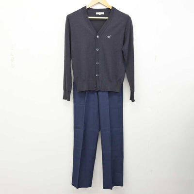 【中古】栃木県 鹿沼東高等学校 男子制服 4点 (ブレザー・ニット・ズボン) sf073787