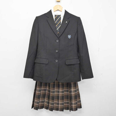 【中古】東京都 八王子中学校・高等学校 女子制服 7点 (ブレザー・ニット・シャツ・スカート) sf073797