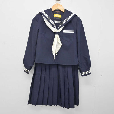 【中古】富山県 上滝中学校 女子制服 3点 (セーラー服・スカート) sf073819