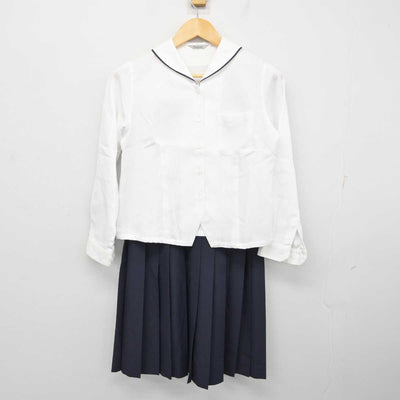 【中古】富山県 上滝中学校 女子制服 3点 (ブラウス・ブラウス・スカート) sf073820