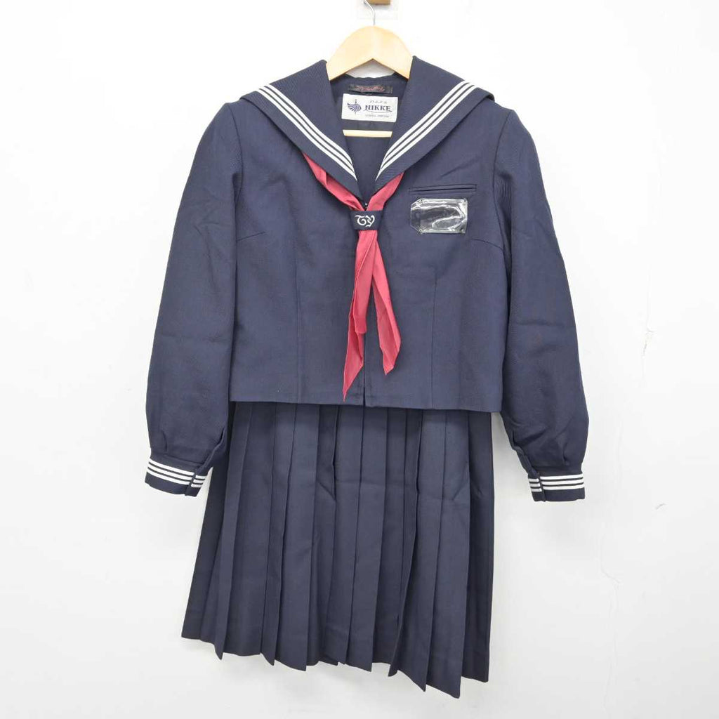 【中古】栃木県 東陽中学校 女子制服 4点 (セーラー服・セーラー服・スカート) sf073825