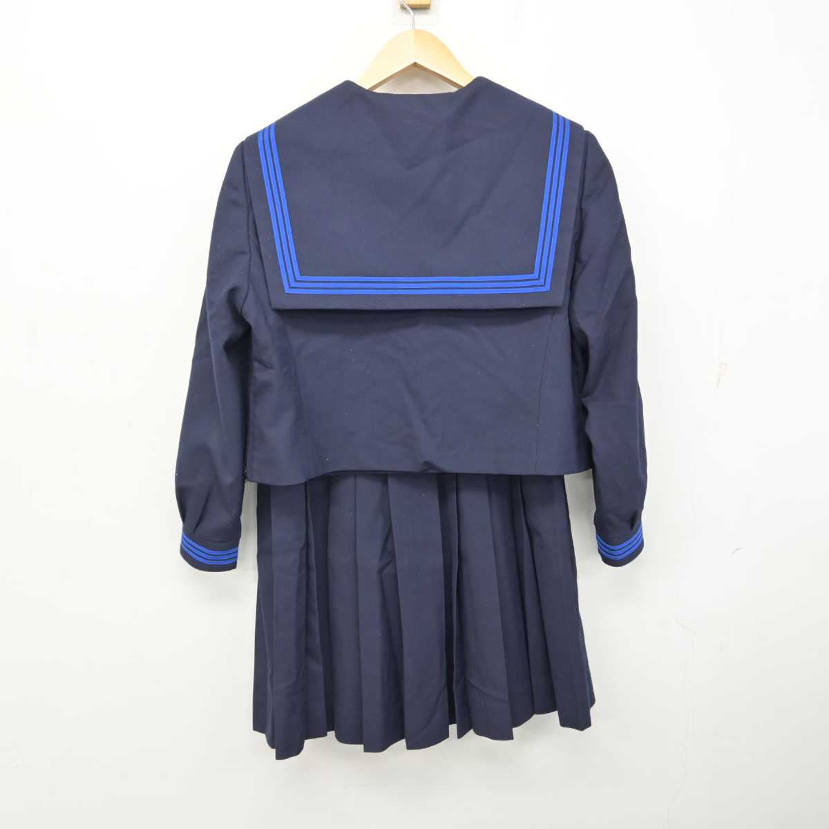 【中古】長野県 岡谷東高等学校 女子制服 3点 (セーラー服・スカート) sf073862