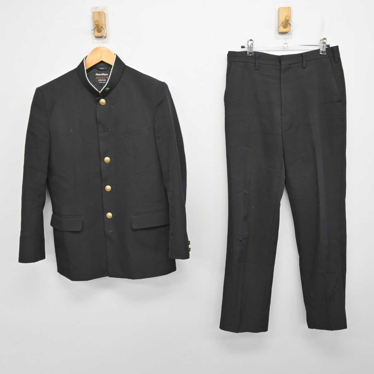 【中古】岐阜県 長良高等学校 男子制服 3点 (学ラン・ズボン) sf073891