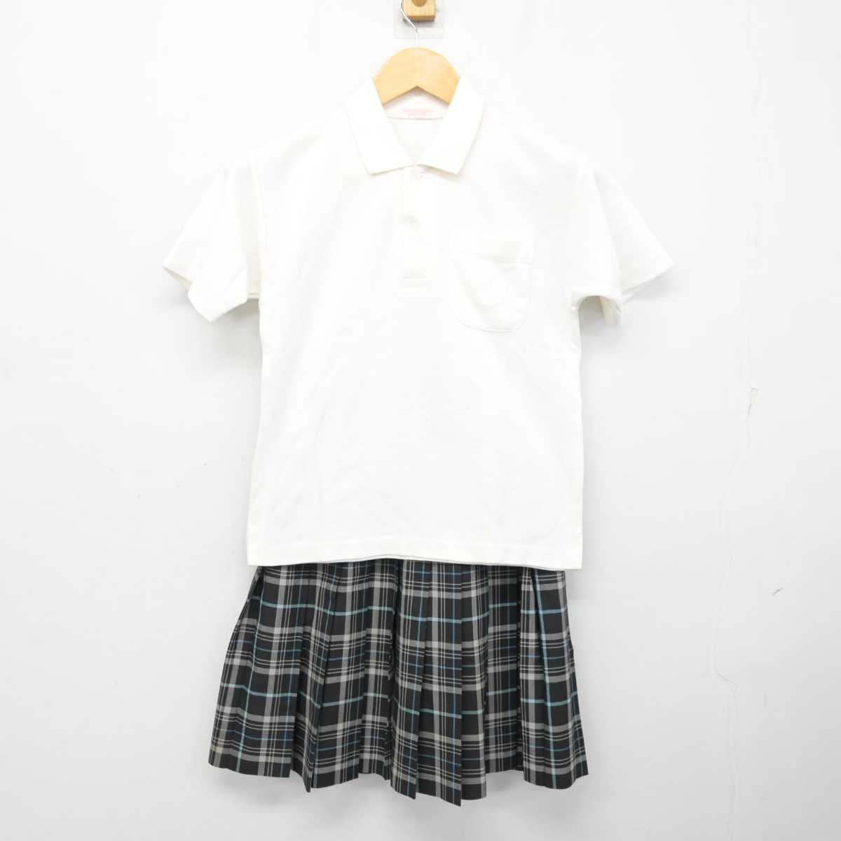 【中古】東京都 駒場学園高等学校/旧制服 女子制服 3点 (ニットベスト・シャツ・スカート) sf073906