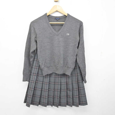 【中古】北海道 市立札幌新川高等学校 女子制服 4点 (ブレザー・ニット・スカート) sf073909